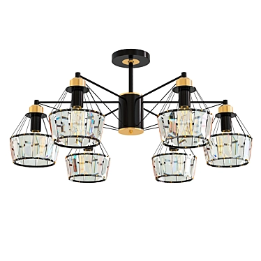 Industrial Loft Pendant Light 3D model image 1 