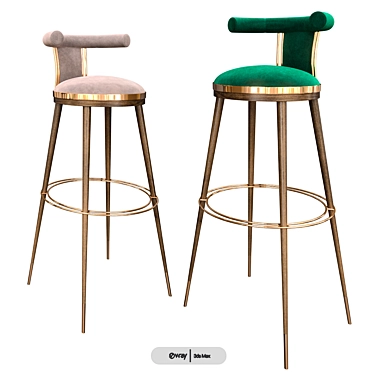 ErgoSense Moris Bar Chair 3D model image 1 