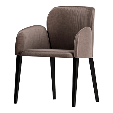 Busnelli Zip: Sleek and Stylish Chair 3D model image 1 