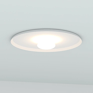 Modern Aluminum Ceiling Lamp 3D model image 1 