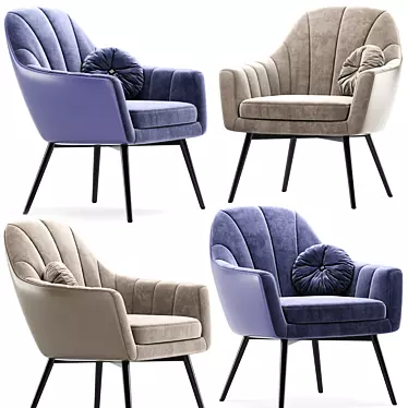 Elegant Howardwick Armchair: Comfort and Style 3D model image 1 