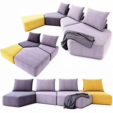 Feydom Matacao: Stylish Modular Sofa 3D model image 1 