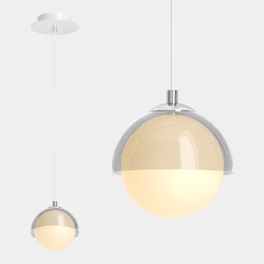 Sleek Agder One Pendant Lamp 3D model image 1 