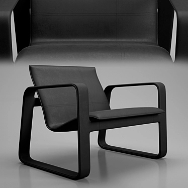 Elegant Nubi Poltrona Chair 3D model image 1 