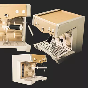 Sleek Espresso Machine 3D model image 1 