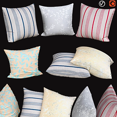 Stylish Sofa Pillows | No. 055 3D model image 1 