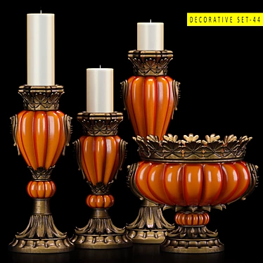 Elegant Decor Set: 44 Pieces 3D model image 1 