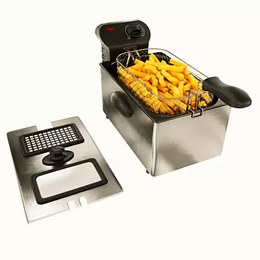 Golden Crispy French Fries 3D model image 1 