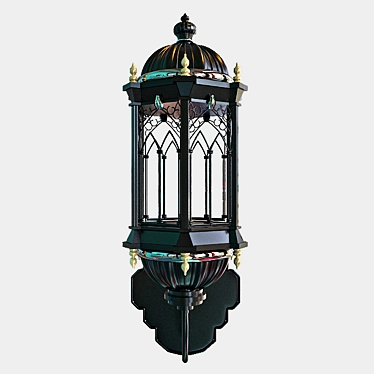 Classic Lantern Chandelier 3D model image 1 