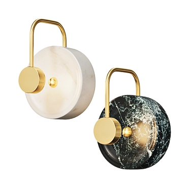 Gottby Marble LED Wall Lamp 3D model image 1 