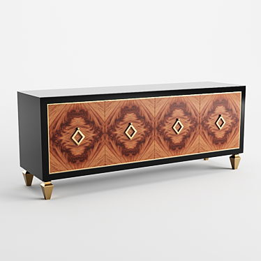 Elegant B-3000 Sideboard: Stylish Storage Solution 3D model image 1 