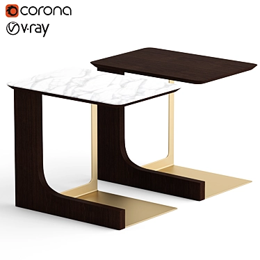 Natuzzi Winston Coffee Table: Sleek and Stylish Design 3D model image 1 