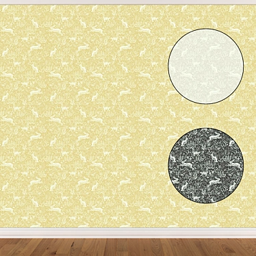 Seamless Wallpaper Set - 3 colors 3D model image 1 