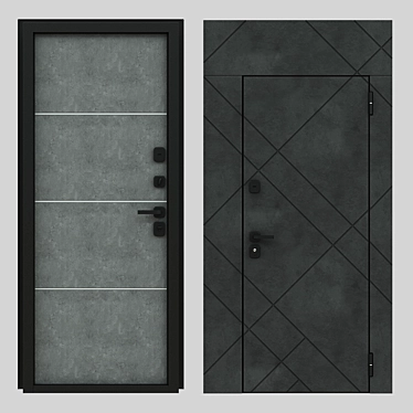 Italian Prima Fortezza Designer Door 3D model image 1 