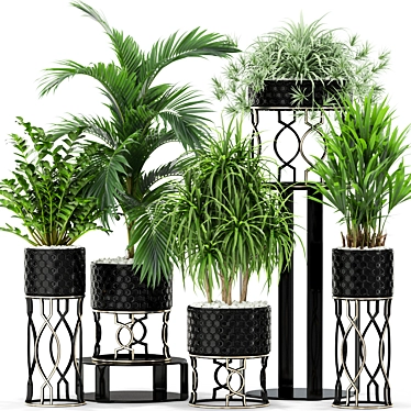 Green Oasis: Stunning Plants Collection 3D model image 1 