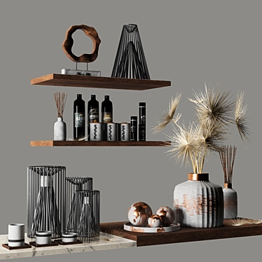 Modern Decor Set 3D model image 1 