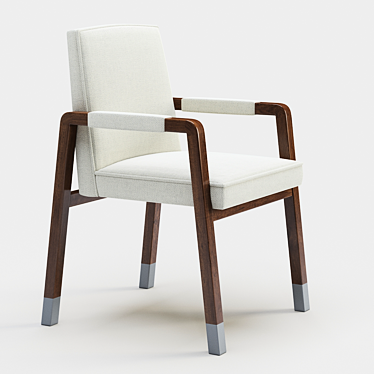 Modern Ellsworth Armchair | 3D Mesh & Textured 3D model image 1 