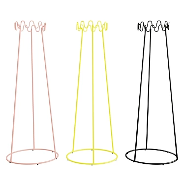 Stylish Coat Hanger Stand 3D model image 1 