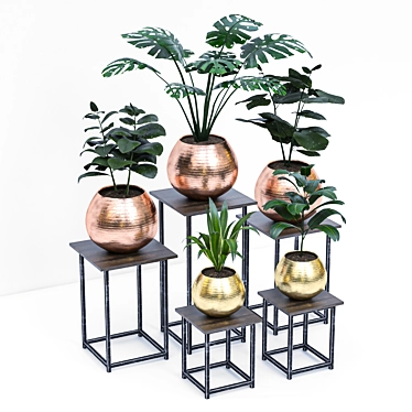 Exquisite Greenery - 26-Piece Plants Set 3D model image 1 