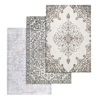 High-Quality Carpets Set 3D model image 1 