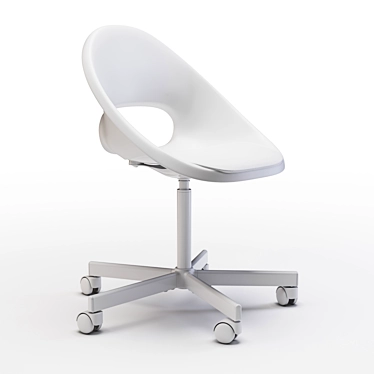 Minimalist White Chair 3D model image 1 