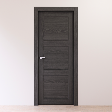 Baltimora New 2044P: Stylish Gray Oak Interior Door 3D model image 1 