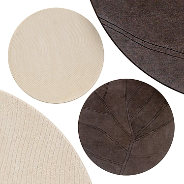 Elegant Circular Rugs | No. 059 3D model image 1 