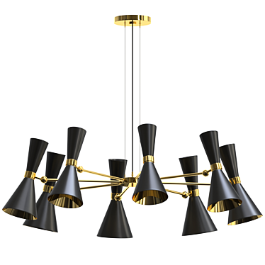 Cairo Chandelier: Elegant Lighting Fixture 3D model image 1 