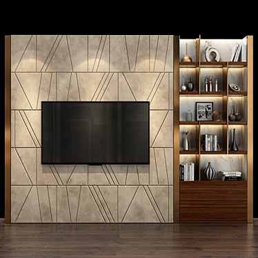 Minimalist TV Shelf by Studia 54 3D model image 1 