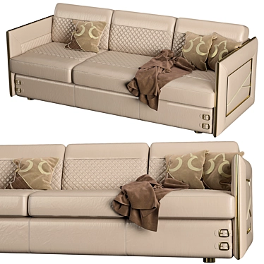 Elegant Formenti Darling Sofa 3D model image 1 