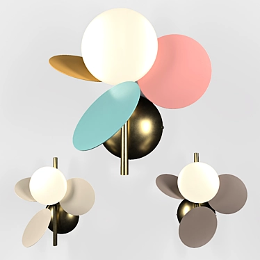 Matisse Wall Lamp: Radiant Elegance 3D model image 1 