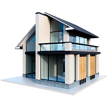 Modern Small House 3D model image 1 