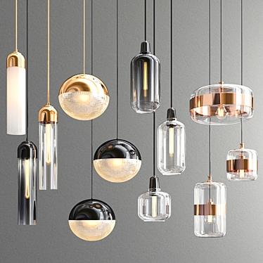 Modern Hanging Lights_66 3D model image 1 