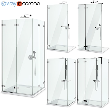 Radaway Arta Set 101 - Shower Enclosures and Doors 3D model image 1 