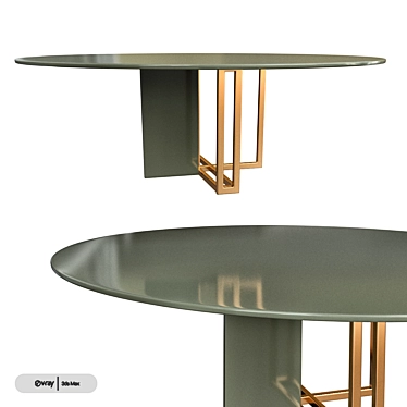 Contemporary Meridiani Plinto Table 3D model image 1 