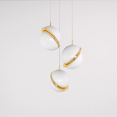 Modern Sphere Pendant Lamp 3D model image 1 