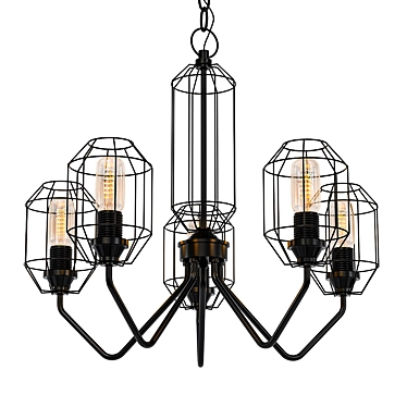 Vitaluce V4428-1/5 Pendant Chandelier 3D model image 1 