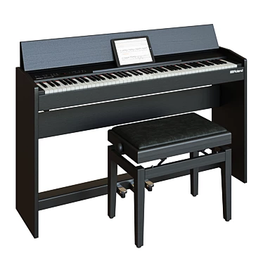 Roland F-140R Digital Piano 3D model image 1 