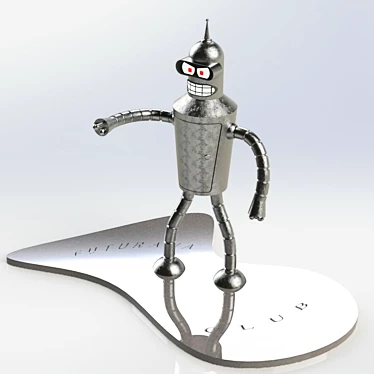 Futurama Bender Action Figure 3D model image 1 