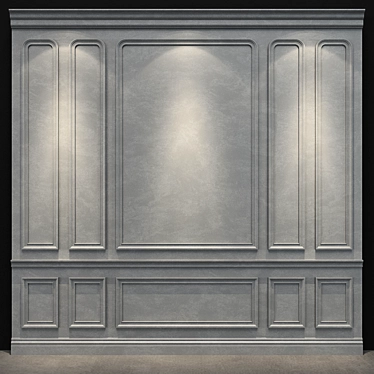 Elegant Wall Panel 091 3D model image 1 