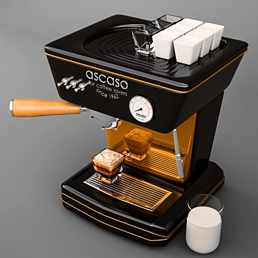 Ascaso Coffee Machine: Premium, Compact Espresso Brewer 3D model image 1 