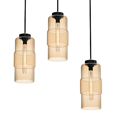 Mocha Glow: Laguna Pendants 3D model image 1 