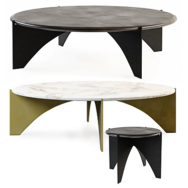 Baleno Coffee Table Collection 3D model image 1 