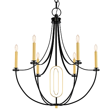 Elegant Crystal Chandelier - ELK 10515 3D model image 1 