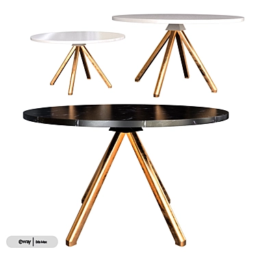 Modern Cuckoo Accent Tables 3D model image 1 