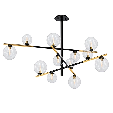 Sleek Loft Pendant Light 3D model image 1 