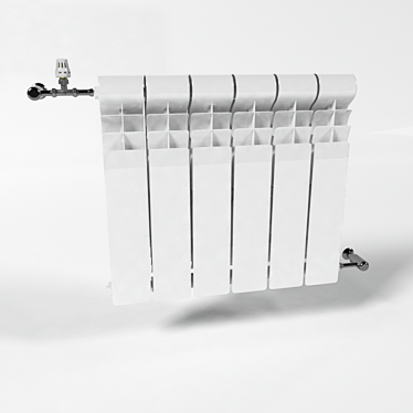 Modern Square Radiator for Heating 3D model image 1 