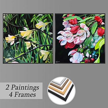 Versatile Wall Art Set No 2085 3D model image 1 