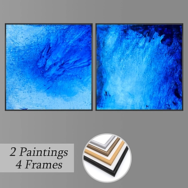 Diverse Framed Set 2086 3D model image 1 