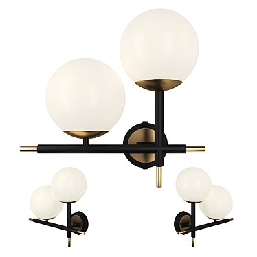 Elegant Eichholtz Senso Wall Lamp 3D model image 1 